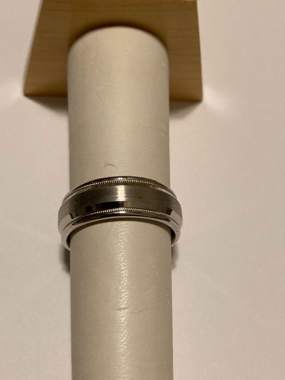 Men's Sterling Silver Wedding Ring Size 10.5 8mm